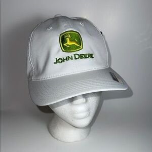 John Deere White Ahead NEBULA Cap. NWT.